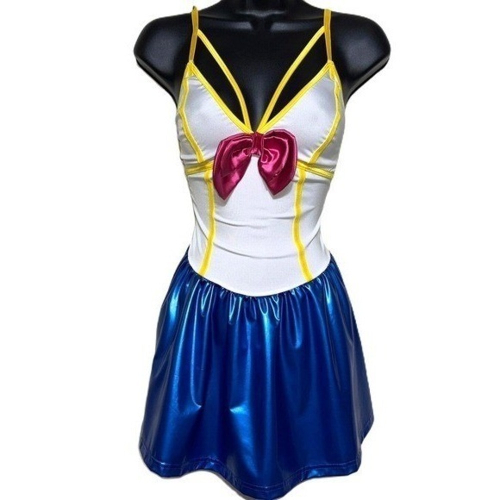 New Medium Sailor Princess Retro Anime Halloween Costume Dress Cosplay 80s 90's